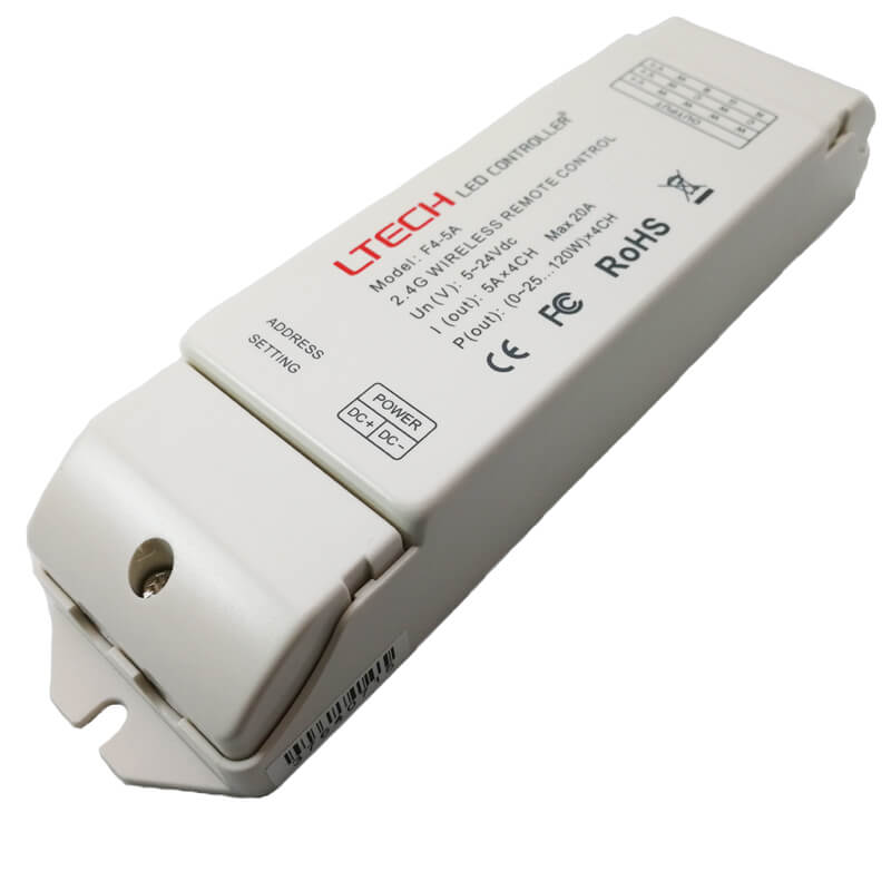 Led Control Module White Only LED Receiver - RGBW Controller or Wall Dimmer