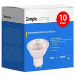 10 x 5w Dimmable GU10 LED Lamps