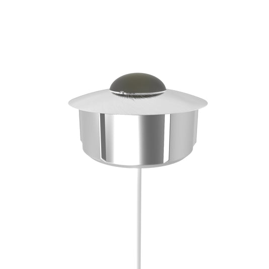 round LED plinth light with white wire