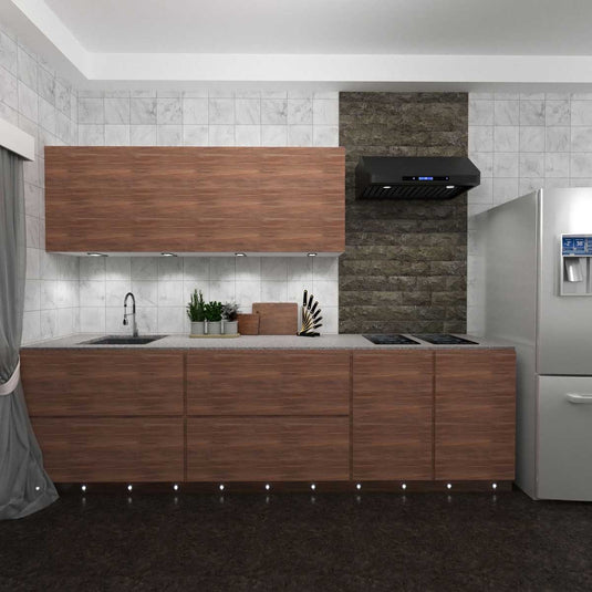 kitchen full shot with plinth lights