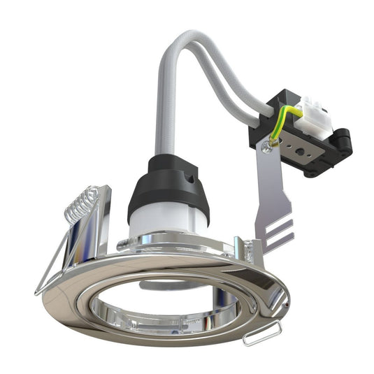 polished chrome GU10 LED downlight