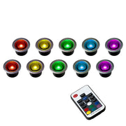 10 colour changing decking lights with remote