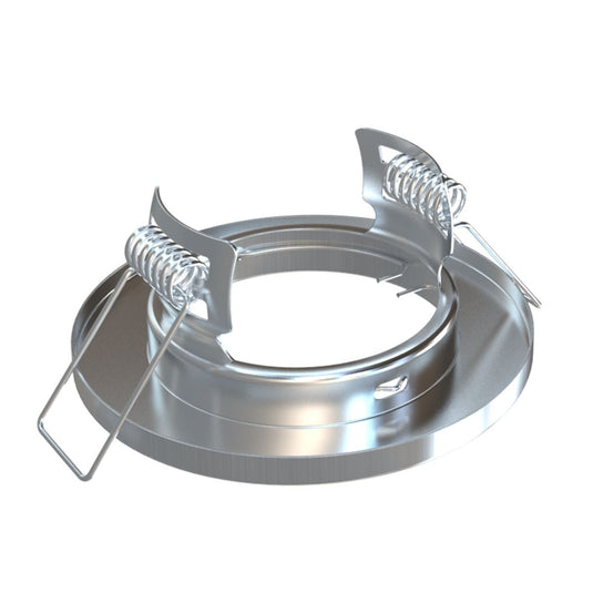 interior of a brushed chrome bezel