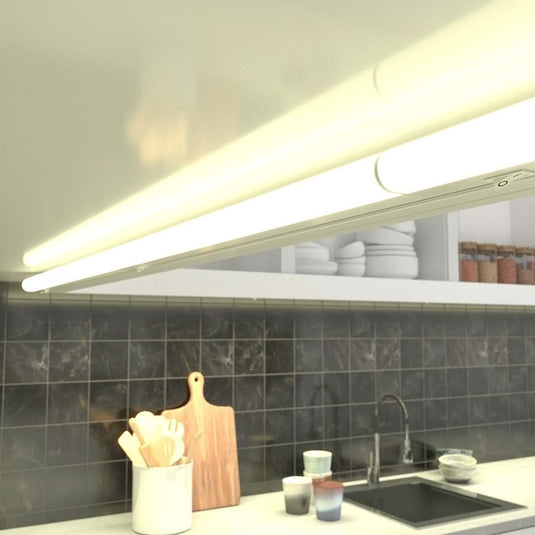 linkable LED under cabinet lighting with warm white light