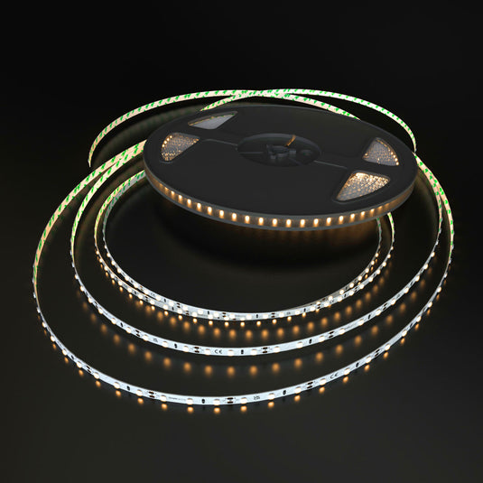 loose roll of LED strip with warm white light