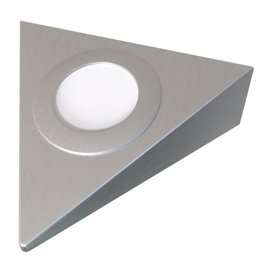 front of a triangle under cabinet light