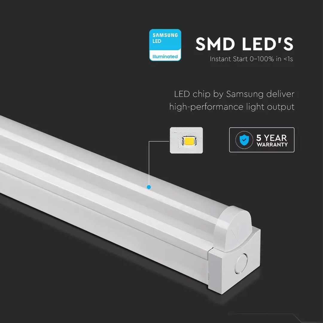 Integral LED | SLIM ECO IP20 BATTEN 4FT 3CCT 40W 4400LM 3000/4000/6500K 120 BEAM 110LM/W 1200MM NON-DIMM - Foto 4
